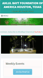 Mobile Screenshot of ahlulbaytamerica.org